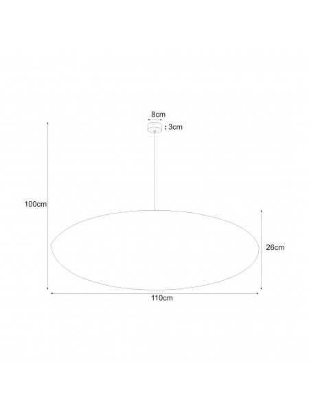 Lampa wisząca TIZI K-3408 CZARNY