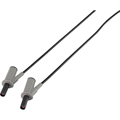 Cordon de mesure de sécurité MSB-501, 4 mm banane mâle - 4 mm banane mâle, 10 A, accessoire de mesure pour électricien, lot de 1.