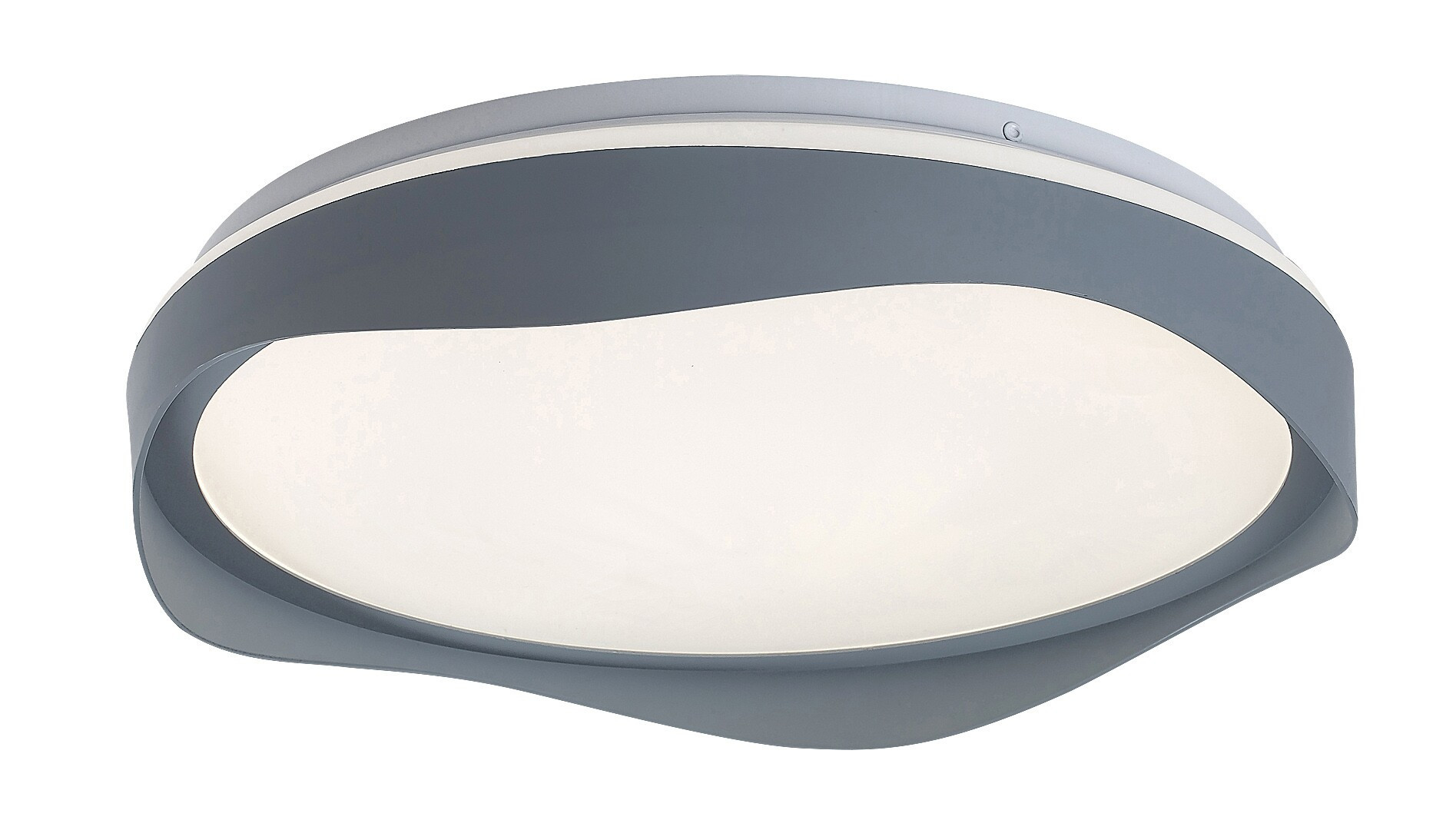 Plafon ISRAHokrągły popielato-biały LED 1x24W 38cm 1250lm IP20 Rabalux