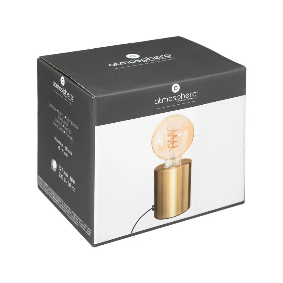 Atmosphera Tafellamp Saba - metaal - goud - H10 cm - Leeslampje