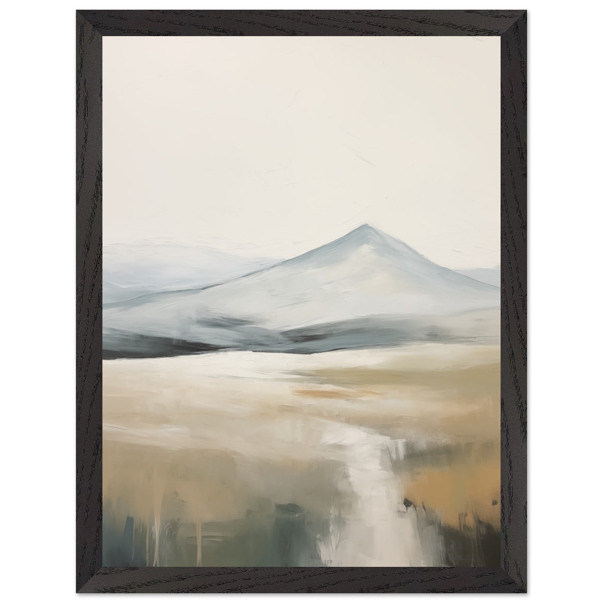 Artfulprints Poster met Lijst Abstract - Fuji path 2  - 30x40 cm - Meerkleurig