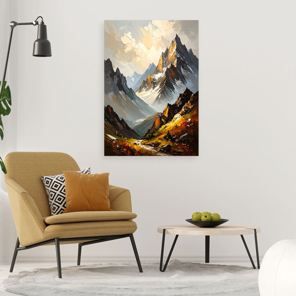 Feeby Obraz do salonu sypialni, Krajobraz Pejzaż Góry Natura 40x60