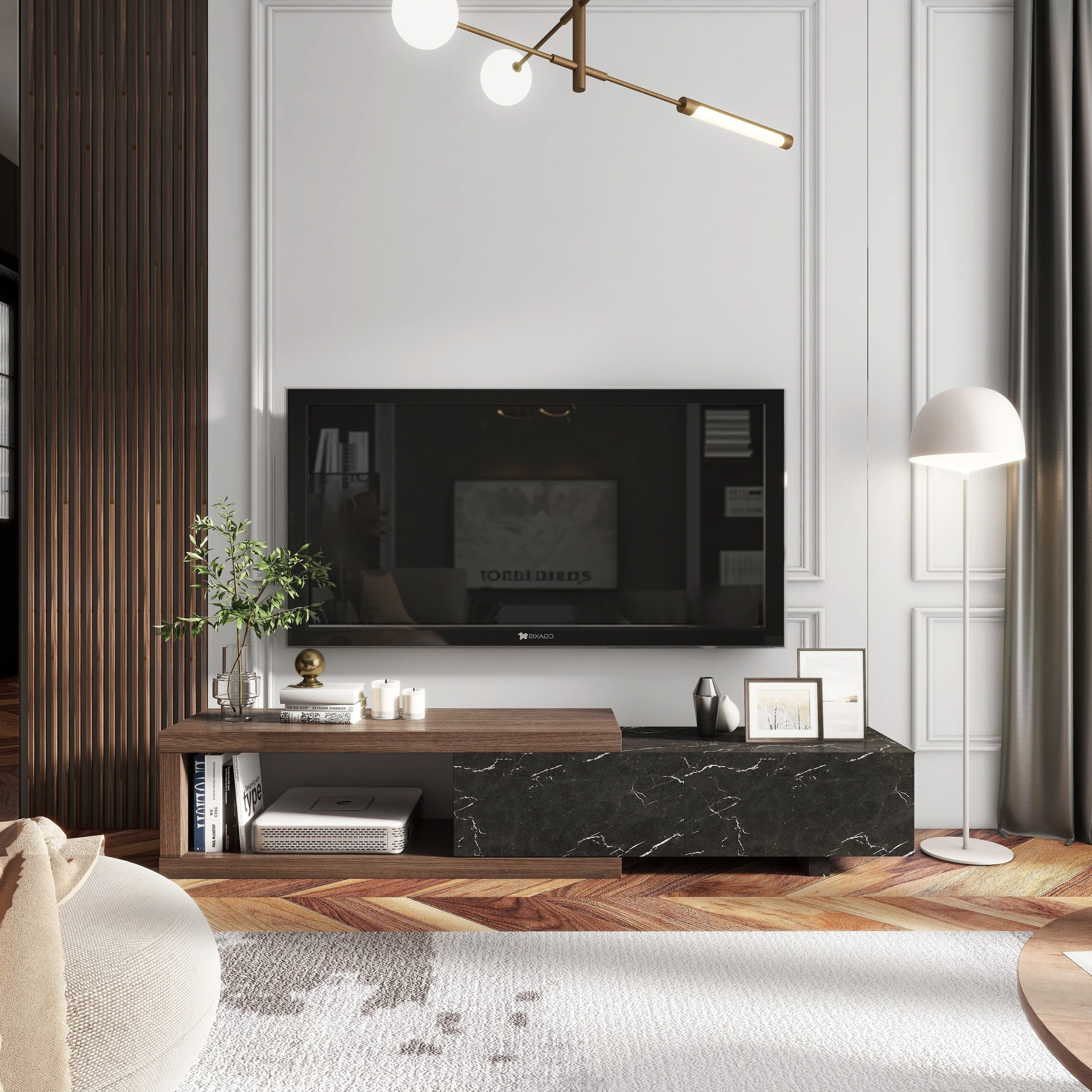 70 TV Stand with Drawers & Shelves for TVs Up to 70