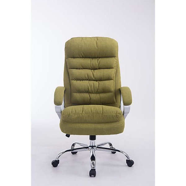 Fauteuil de bureau XXL CLP Vancouver tissu vert 235 kg