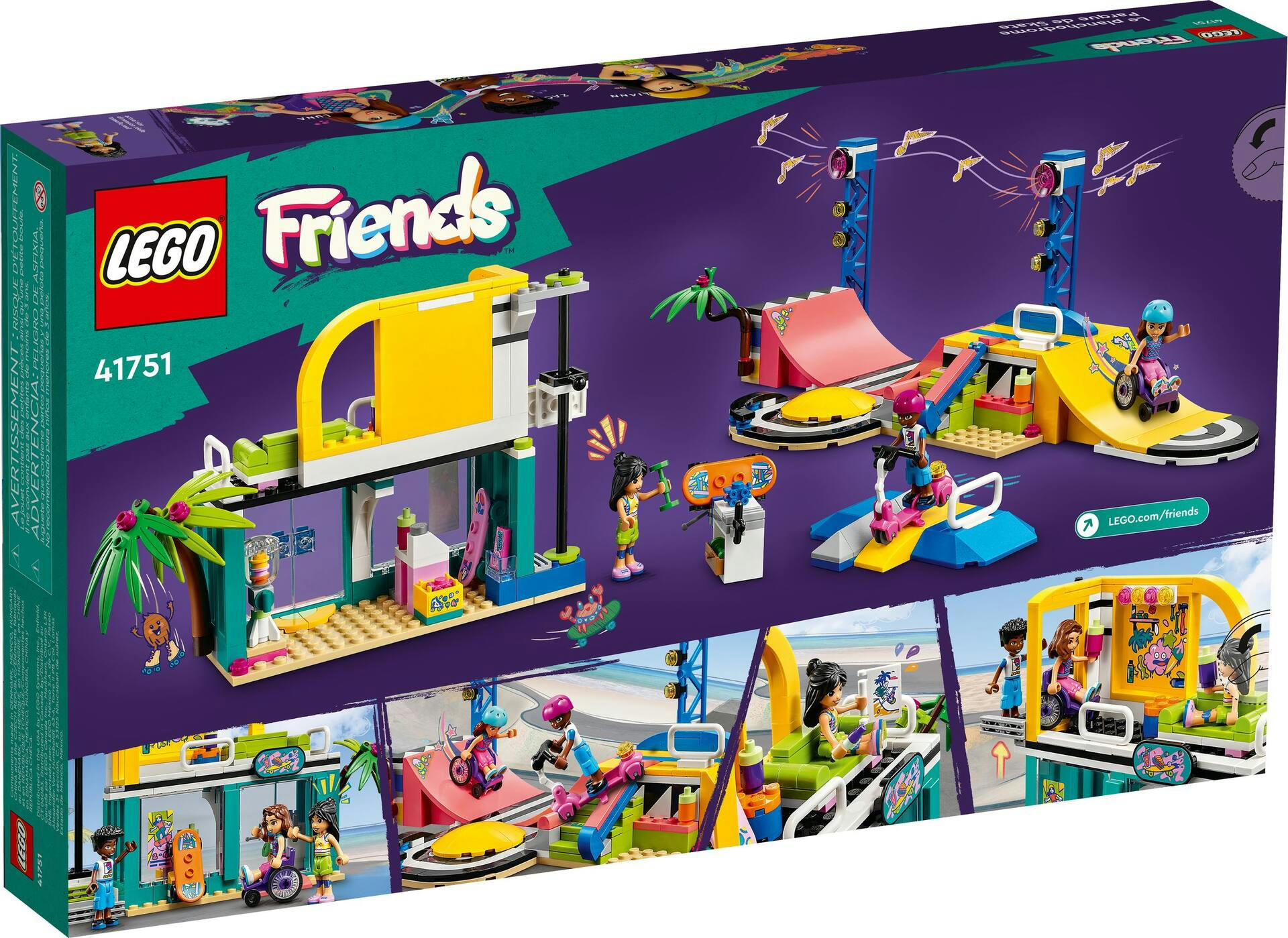 LEGO® Friends Skate Park Building Toy Set - 41751, 431-pcs, Ages 6+