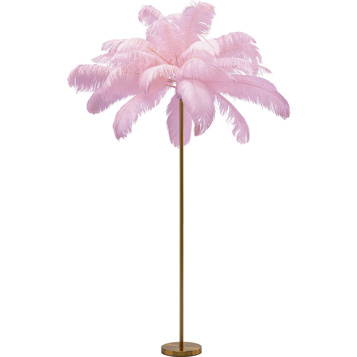 Kare Design Vloerlamp veren 165cm roze