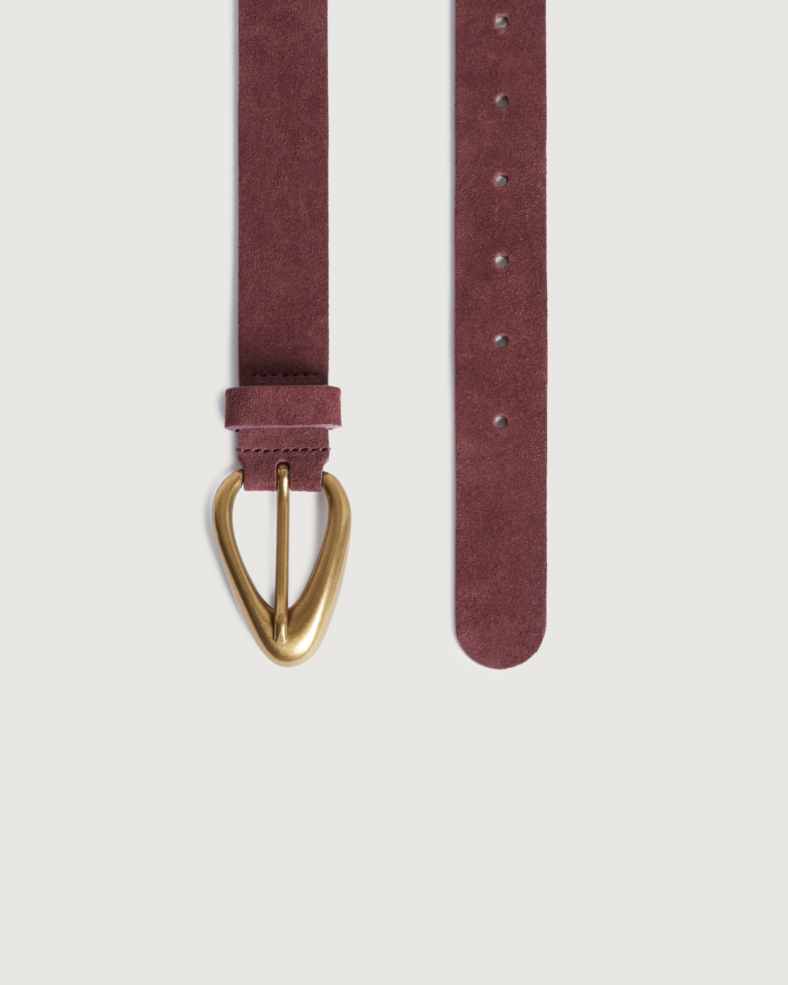 Ceinture en cuir suédé