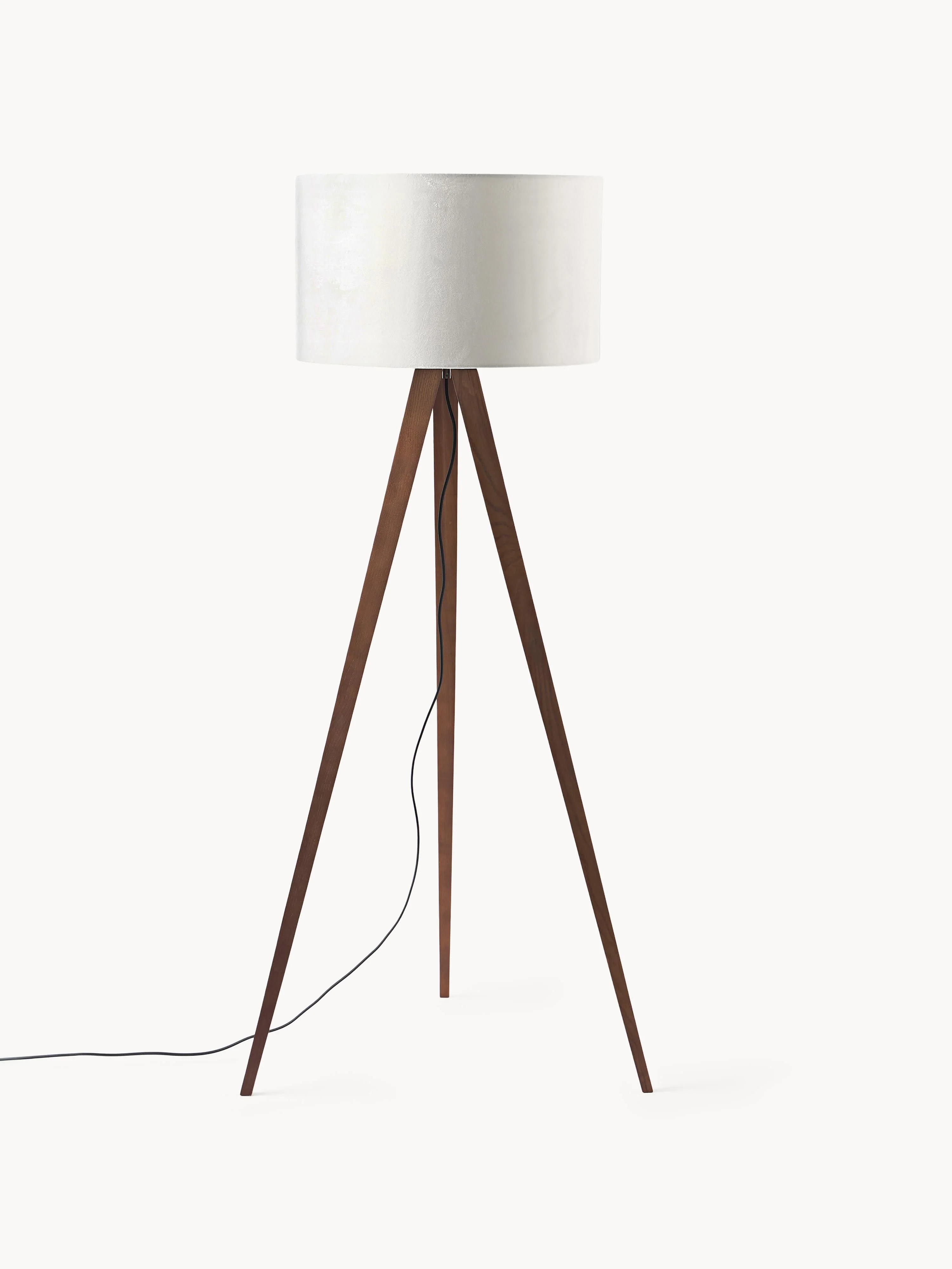 Tripod Stehlampe Jake aus Massivholz