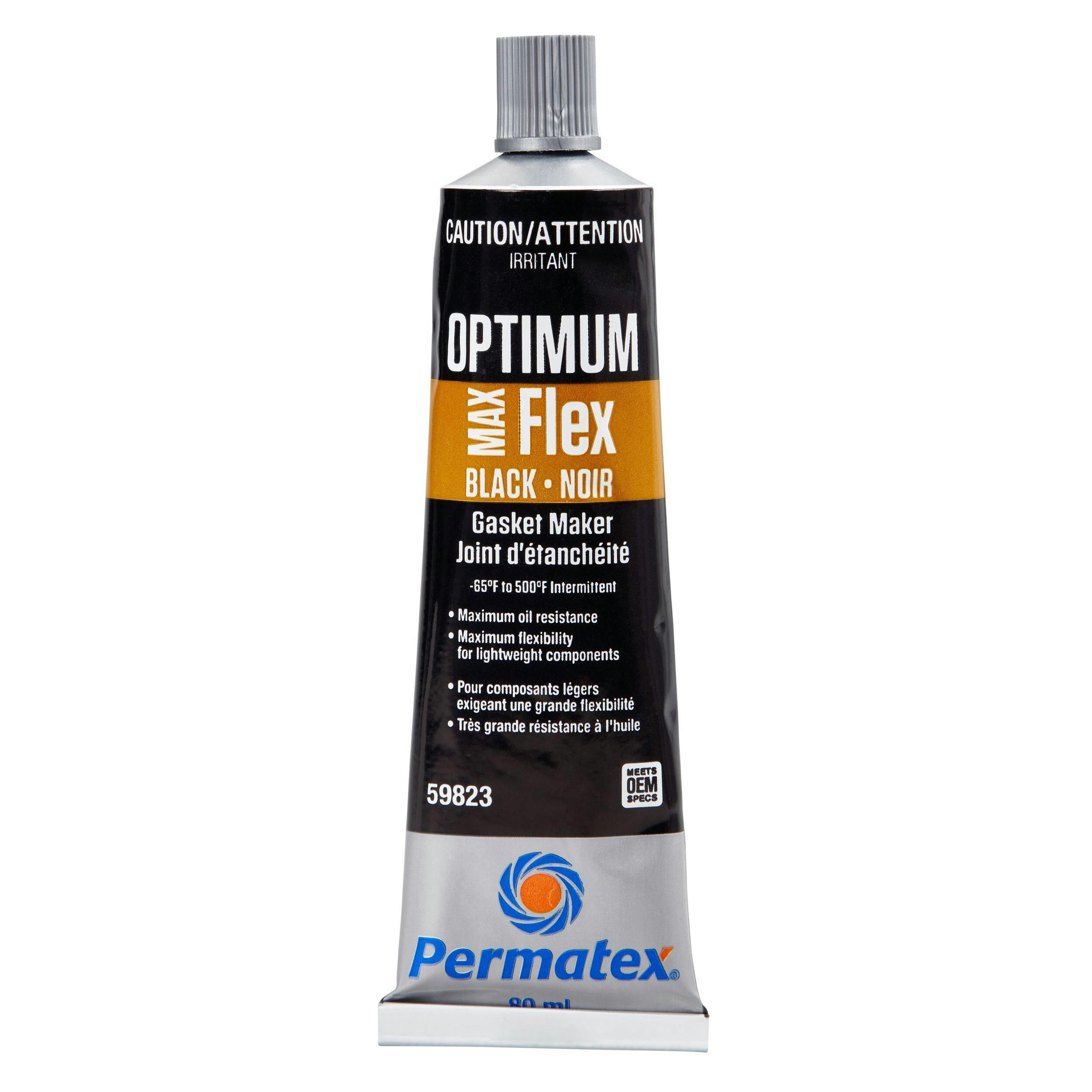 Permatex® Optimum Black Oil Resistant RTV Silicone Gasket Maker, 1-pk, 80-mL