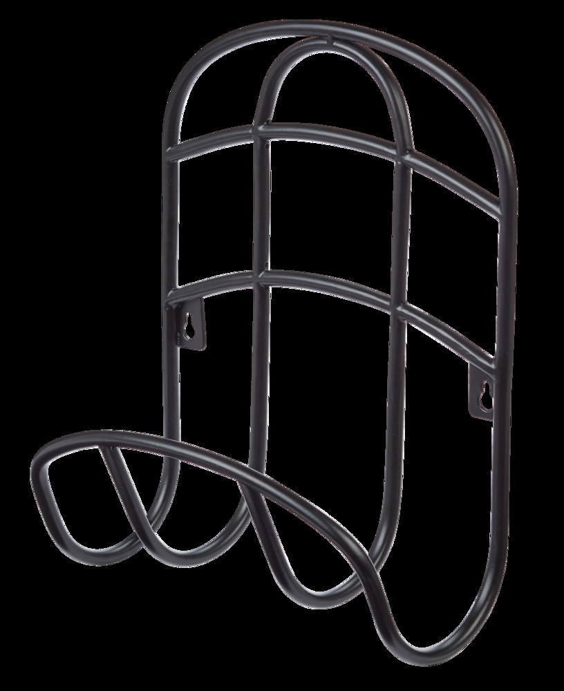 Garden Club Steel Garden Hose Hanger/Holder/Butler, Black, 125-ft
