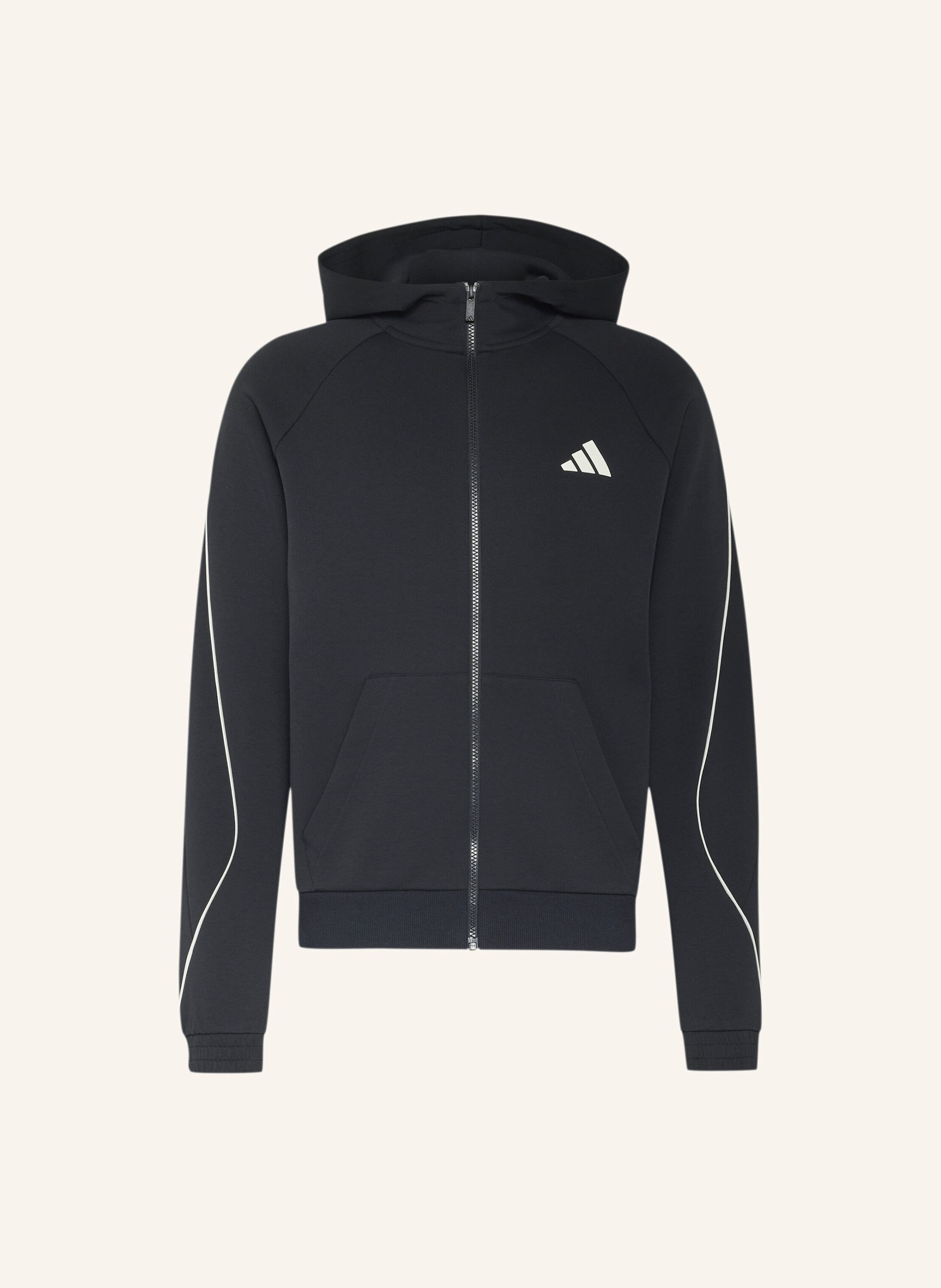 adidas STADIUM SMALL LOGO FULL-ZIP HOODIE