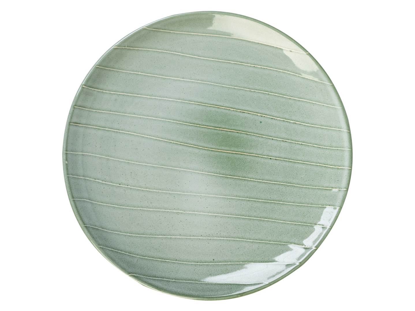 Talerz deserowy Norde Avenue ceramiczny zielony