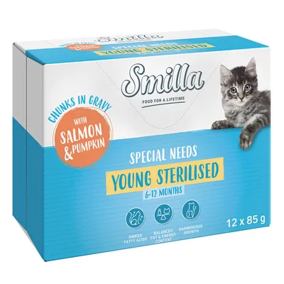 Smilla Special Needs Young Sterilised Chunks in Gravy with Salmon & Pumpkin