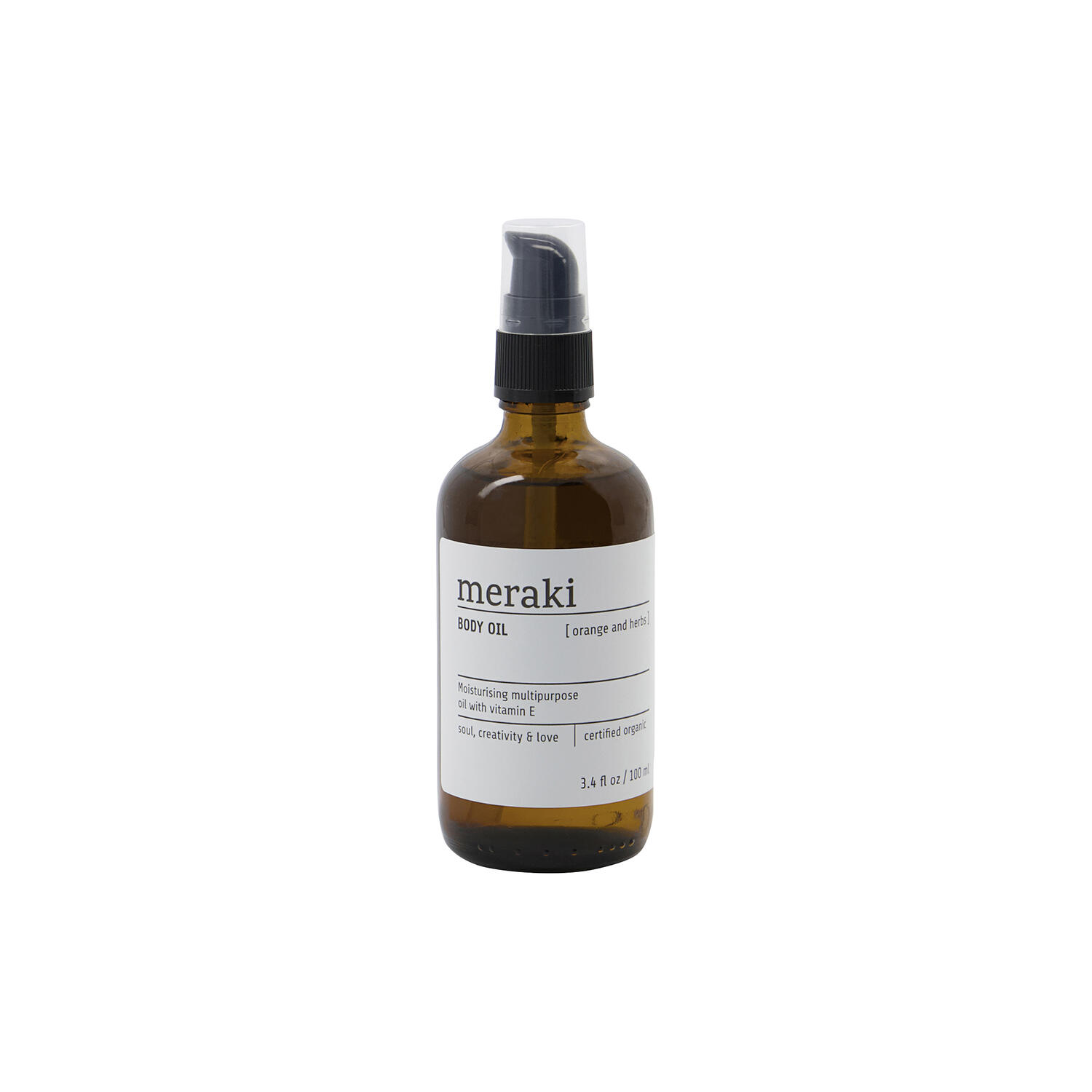 Body oil, orange & herbs