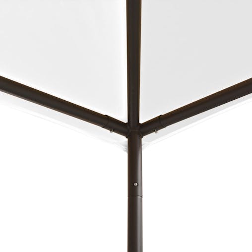 NNEVL Gazebo 3x3x2.9 m White 180 g/m&sup2;