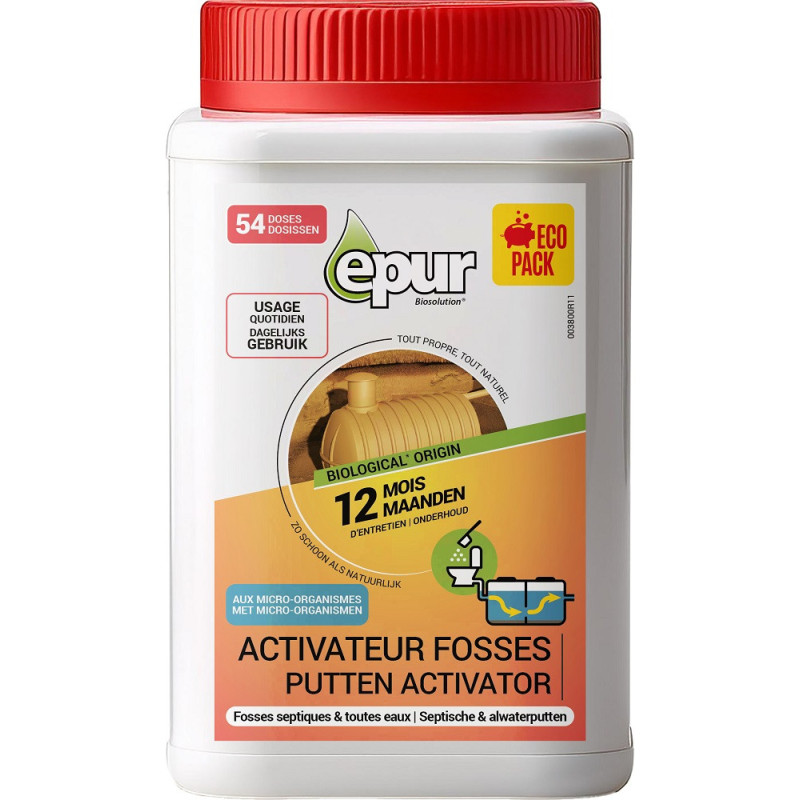 Activateur biologique pour fosse septique 54 doses EPUR