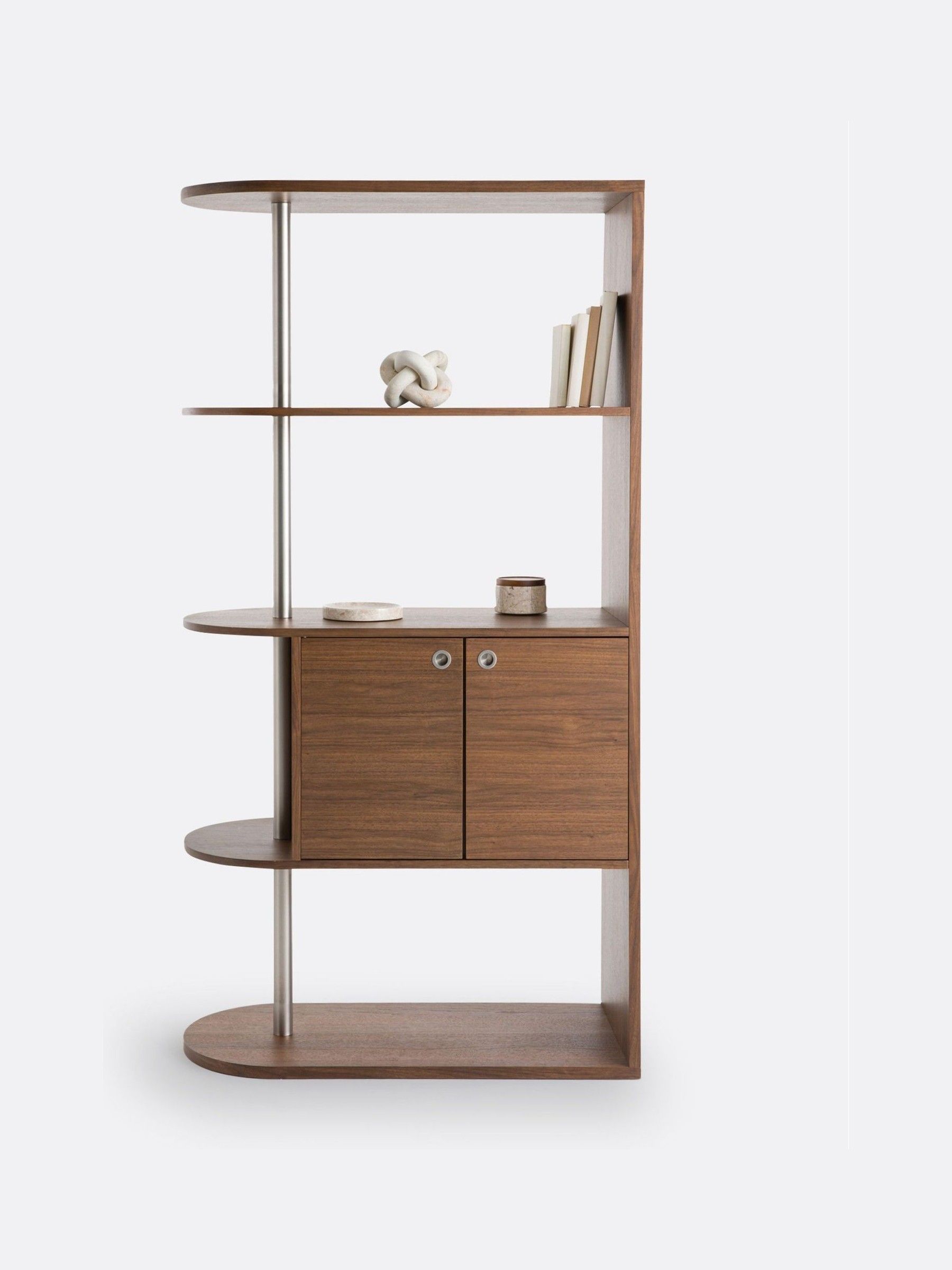 La Redoute Intérieurs Walnut Luxyl Walnut Bookcase Room Divider