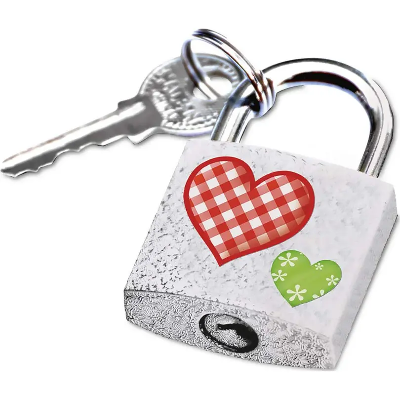 Sticker 3er-Set Herzen und Rosen