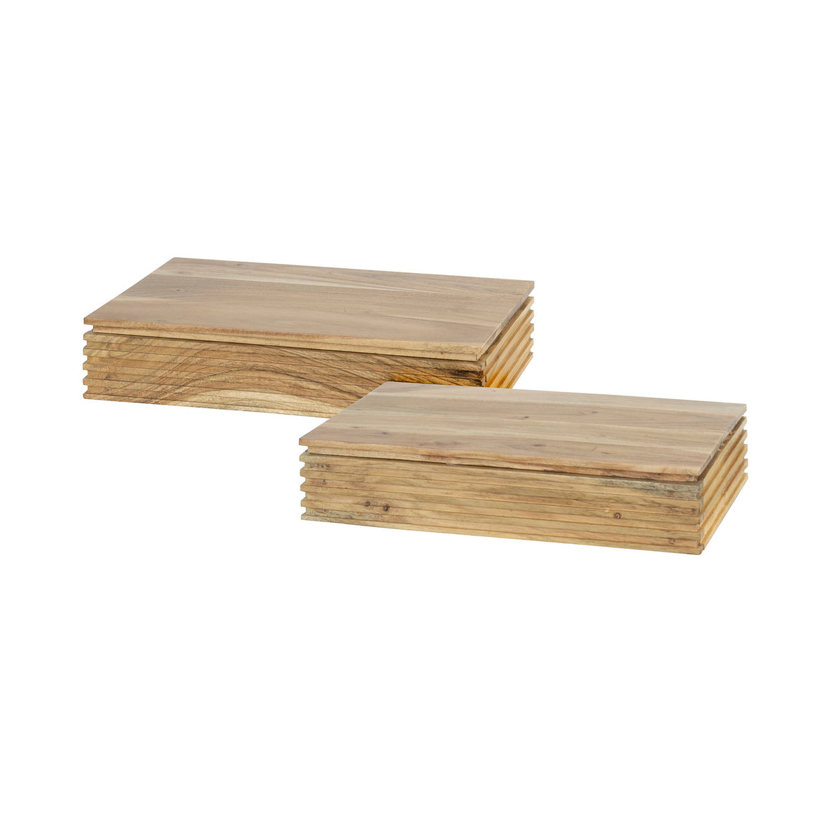 Giga Meubel Nachtkastje Layer L - Naturel - Set van 2 - 40x25x8cm