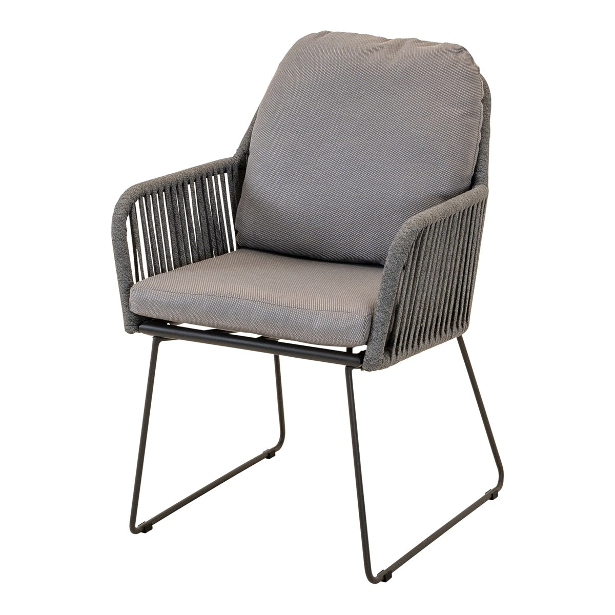 Lesli Living bistrostoel Riff - grijs - 58x66x88cm - set van 2
