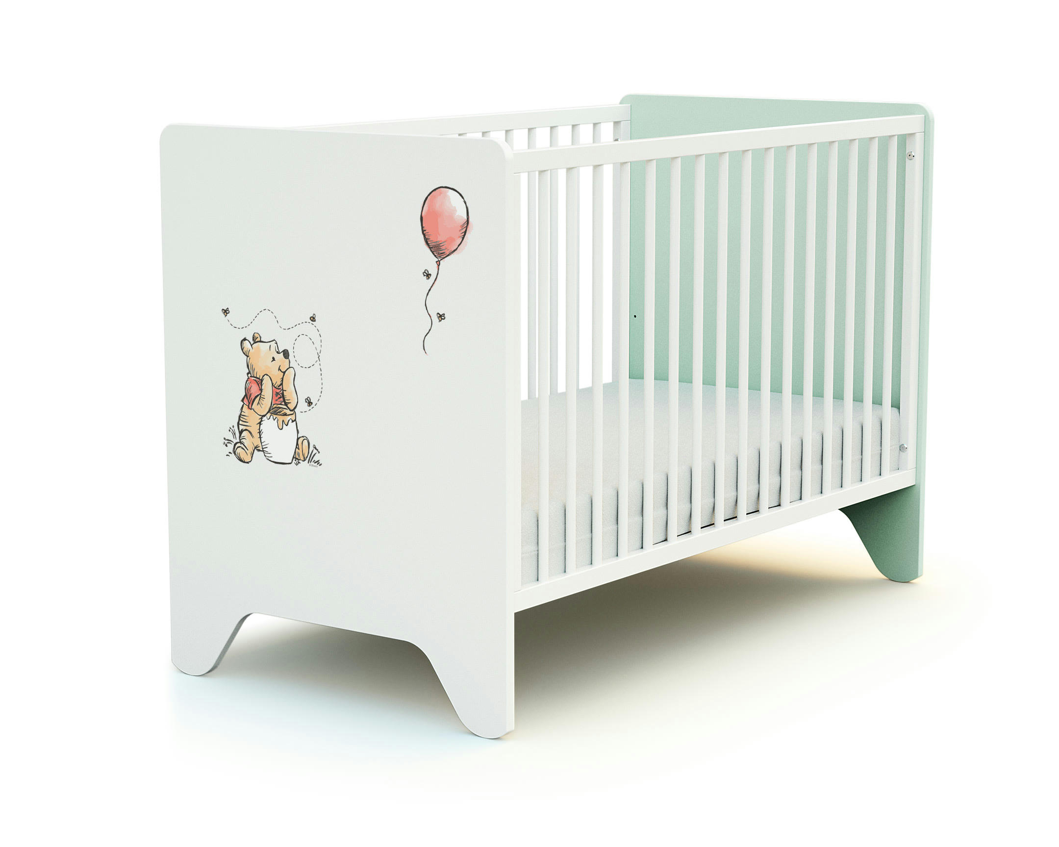 DISNEY - Lit bébé vert d'eau