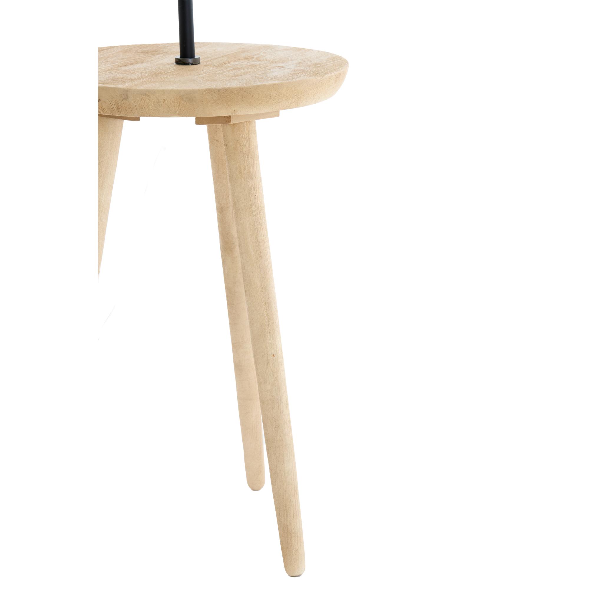 Light & Living Bijzettafel Tolfa - Naturel - Ø40cm