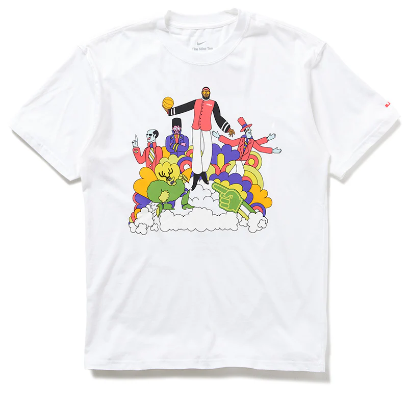 Nike LeBron Tee 'Heat Wave' - White