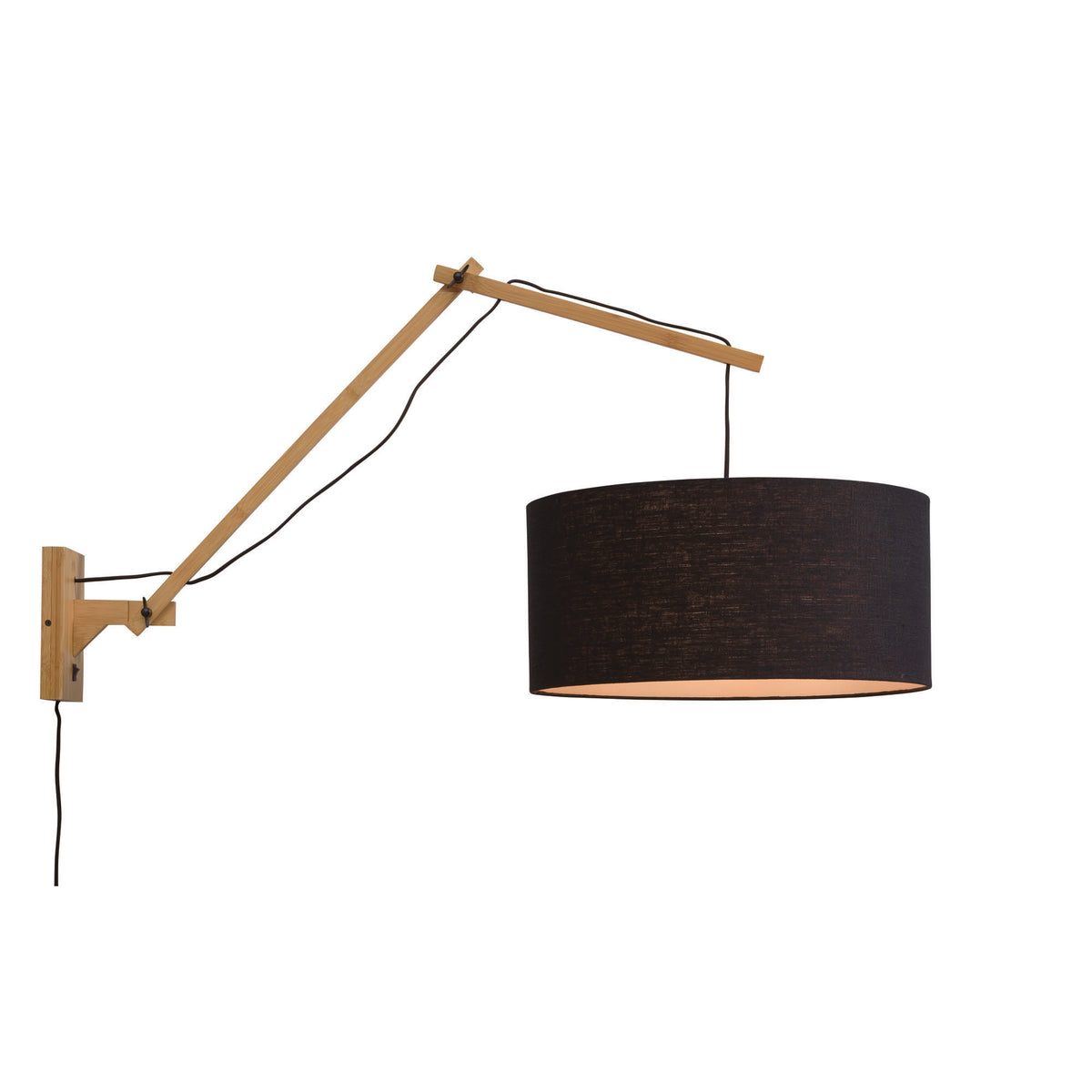 GOOD&MOJO wandlamp Andes - bruin - Ø47cm