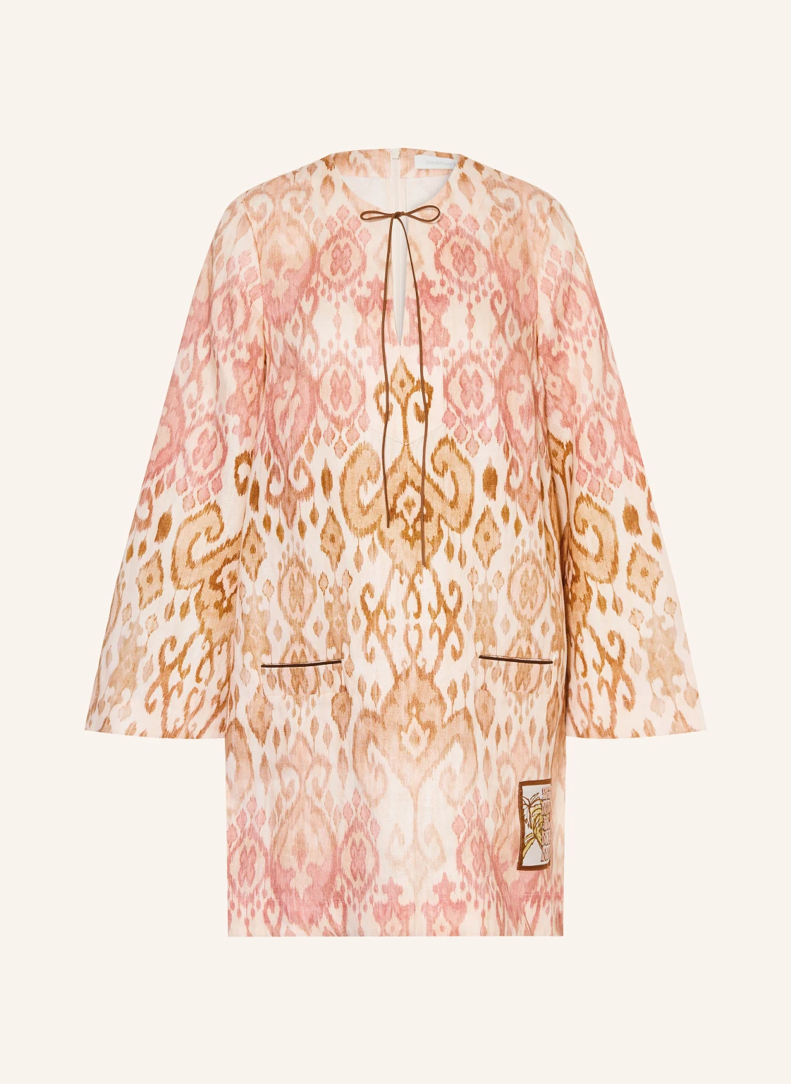 ZIMMERMANN Strandkleid ASTER SHIFT aus Leinen