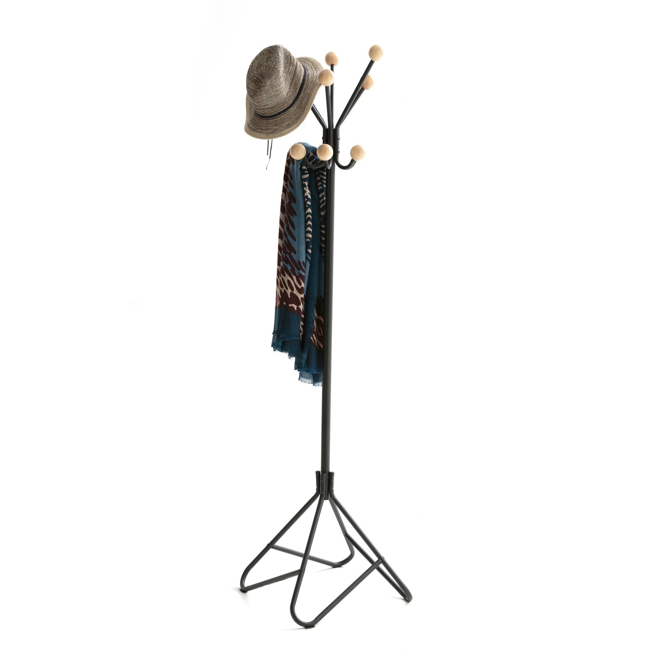 Porte manteau en métal et bois AGAMA
