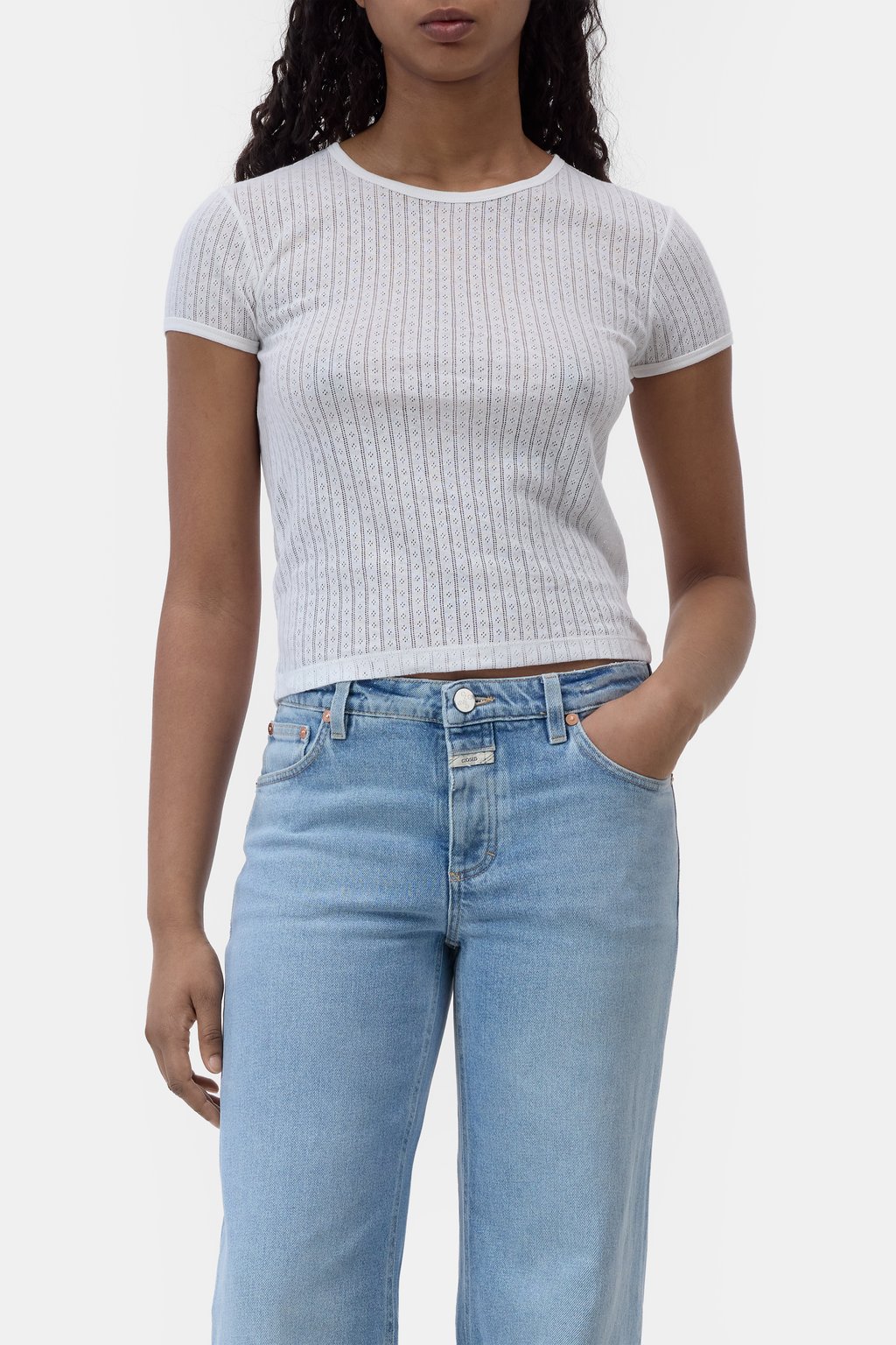 T-Shirt aus Baumwoll-Mix