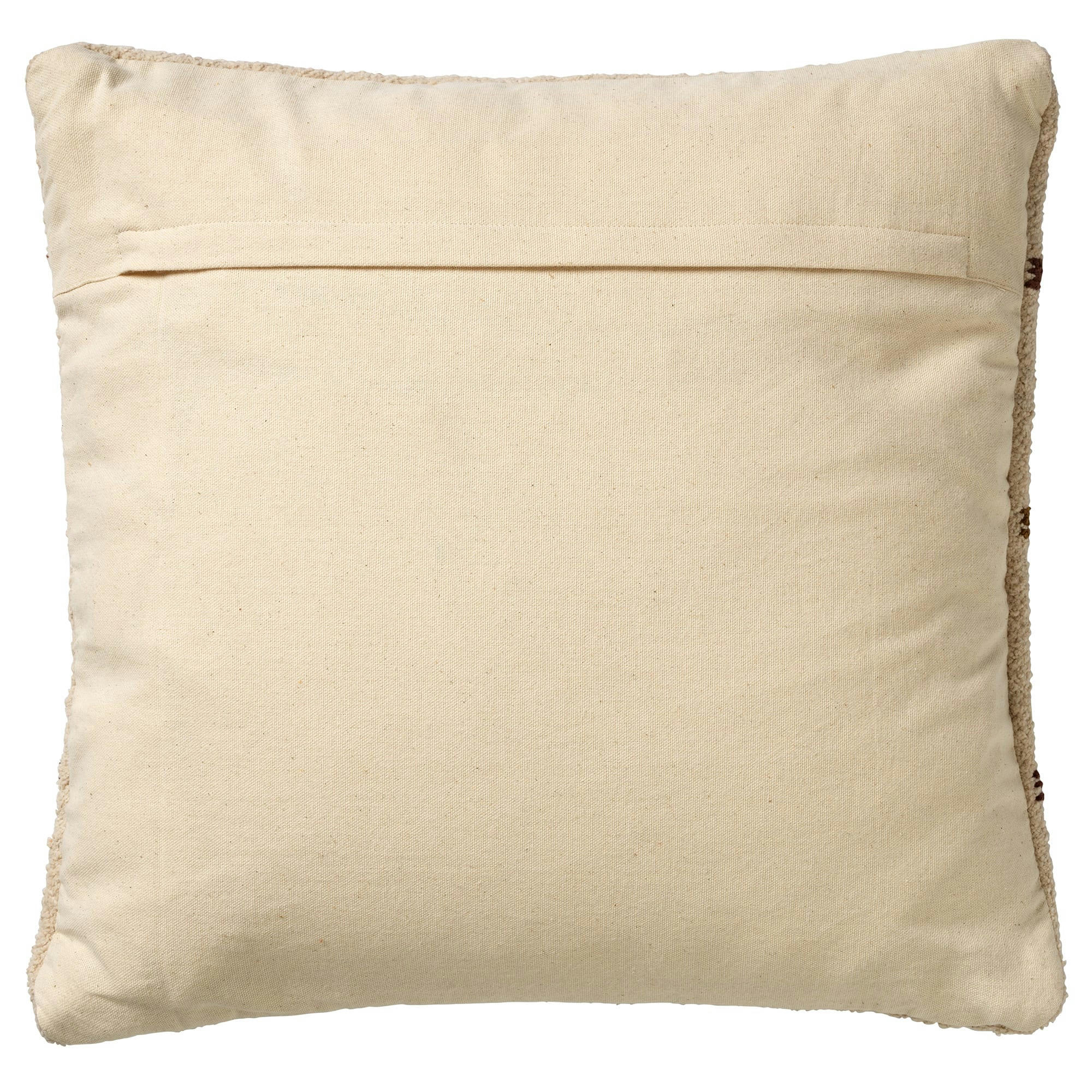 KELIM YAEL - Coussin - beige en coton 45x45 cm avec motif