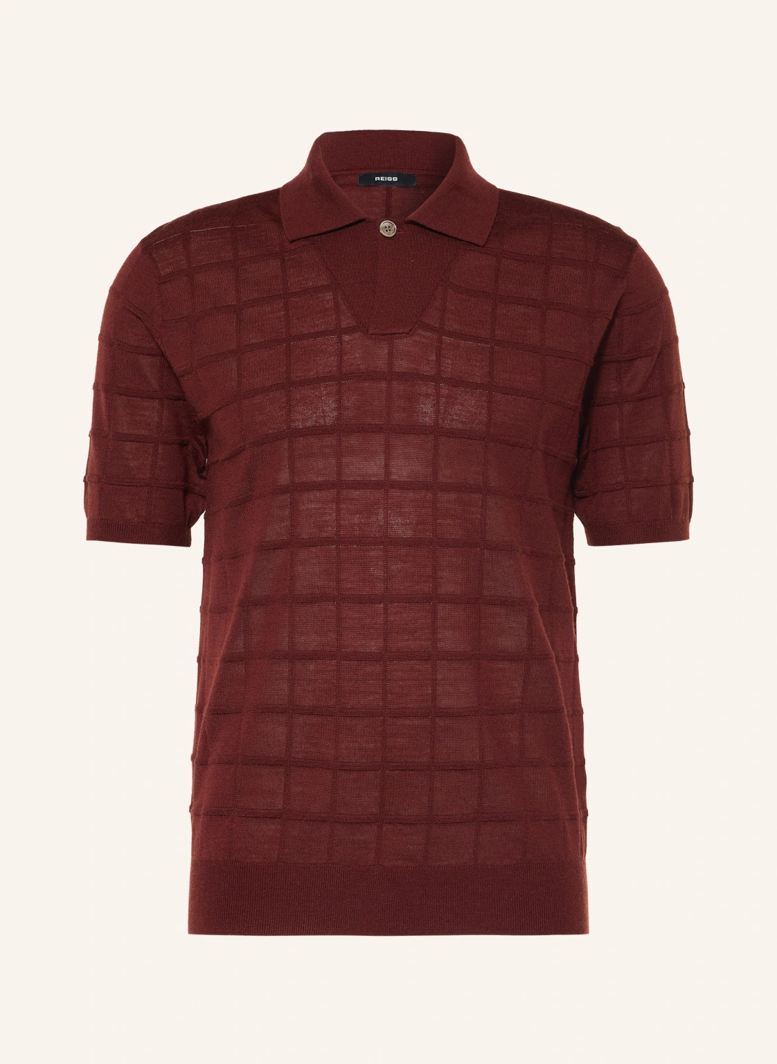 REISS Strick-Poloshirt SERVAL