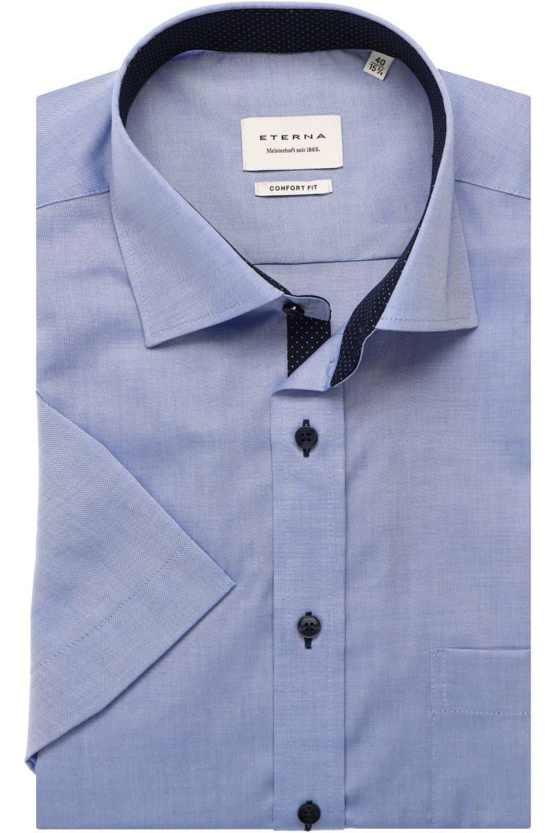 ETERNA Comfort Fit Hemd mittelblau, Einfarbig