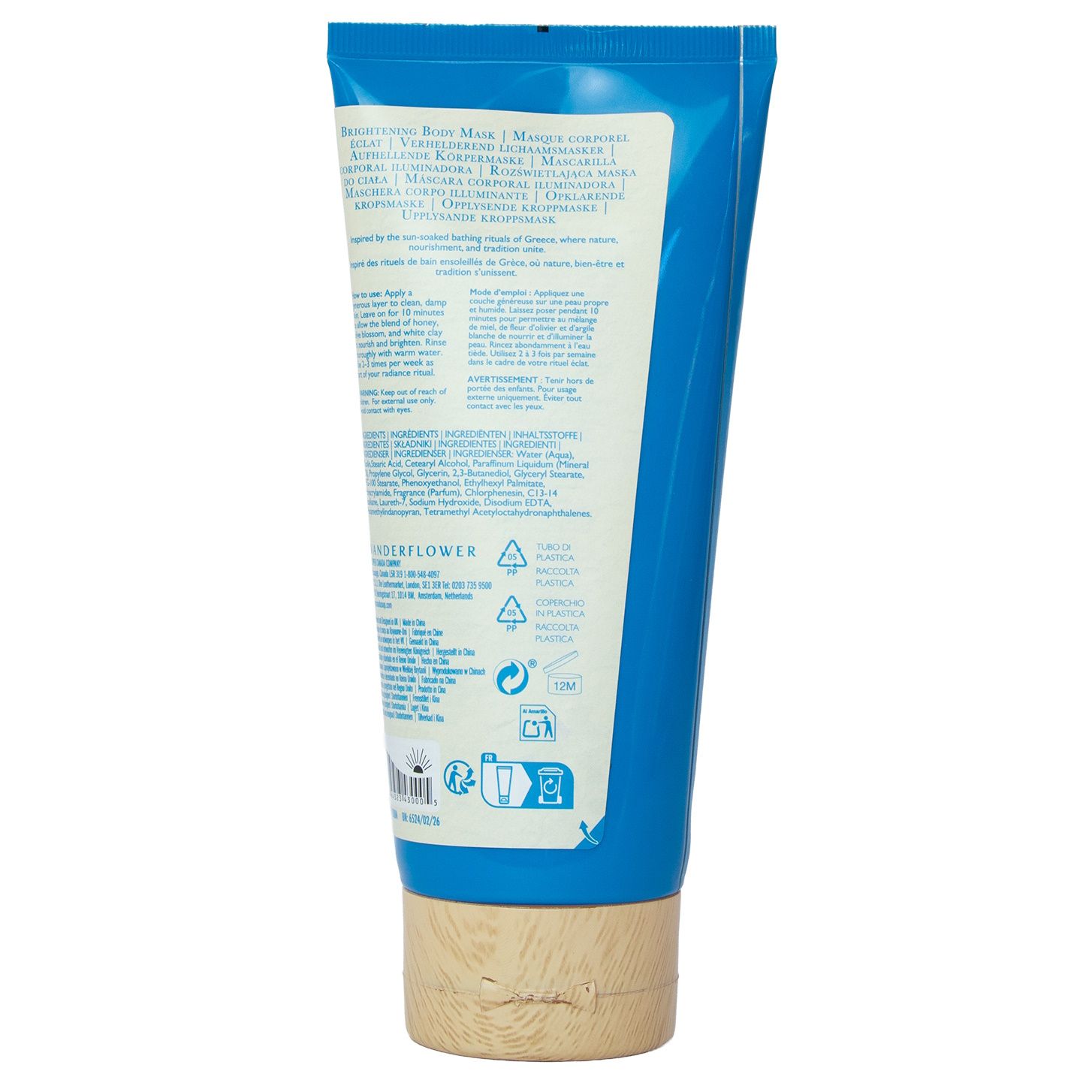 Wanderflower Honey & Olive Blossom Brightening Body Mask 200ml