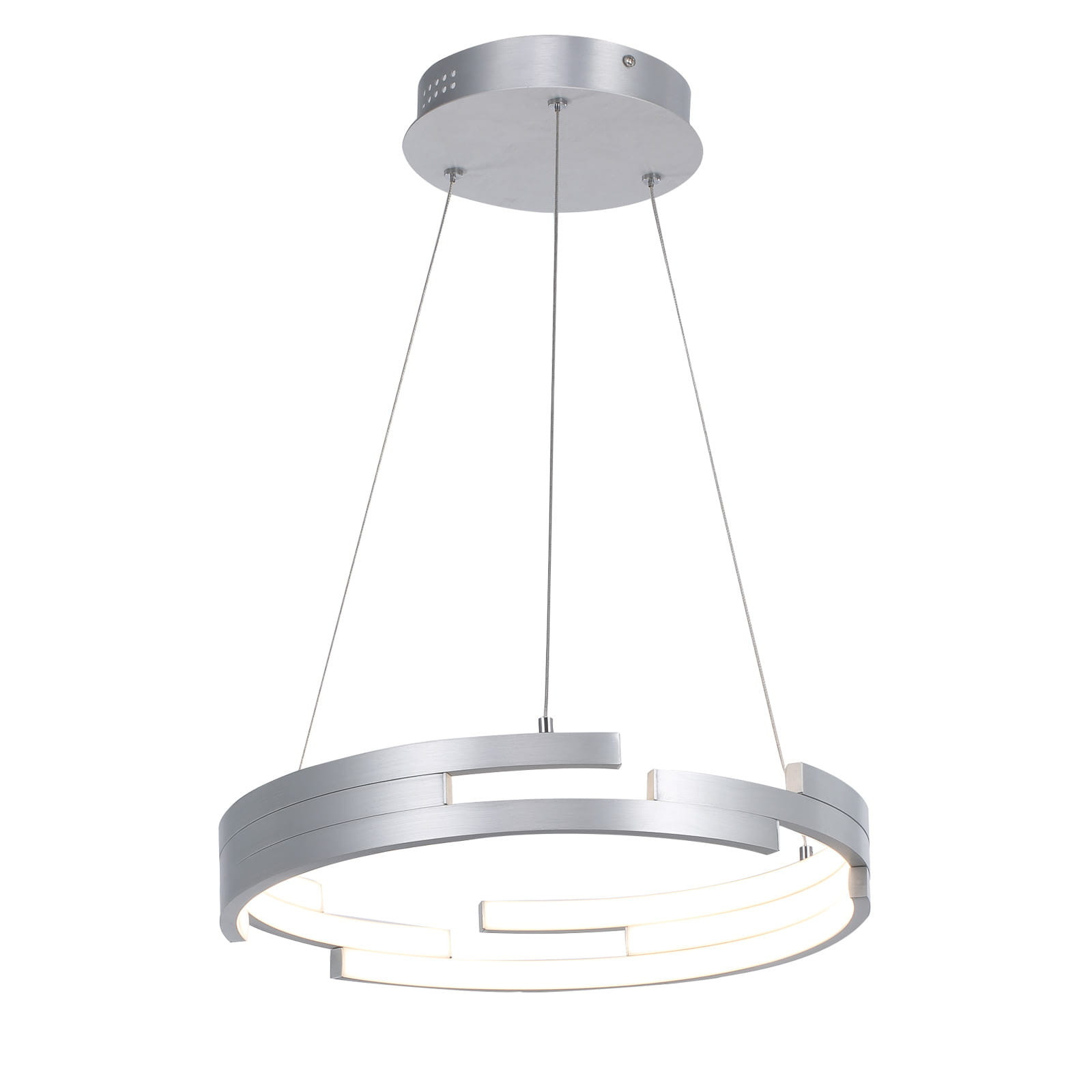 Lampa wisząca Velar srebrny tleniono-biała LED 1x60W 3000K 3360lm Italux