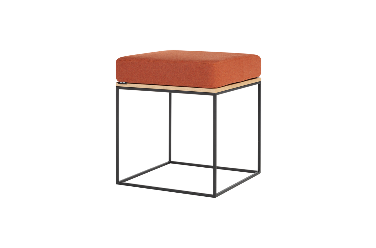 noo.ma FEO Poef - Oak / Terracotta Wool