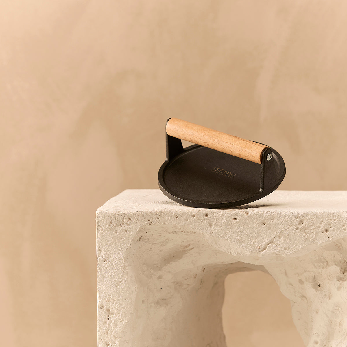 Byron gietijzeren hamburgerpers - 18 CM