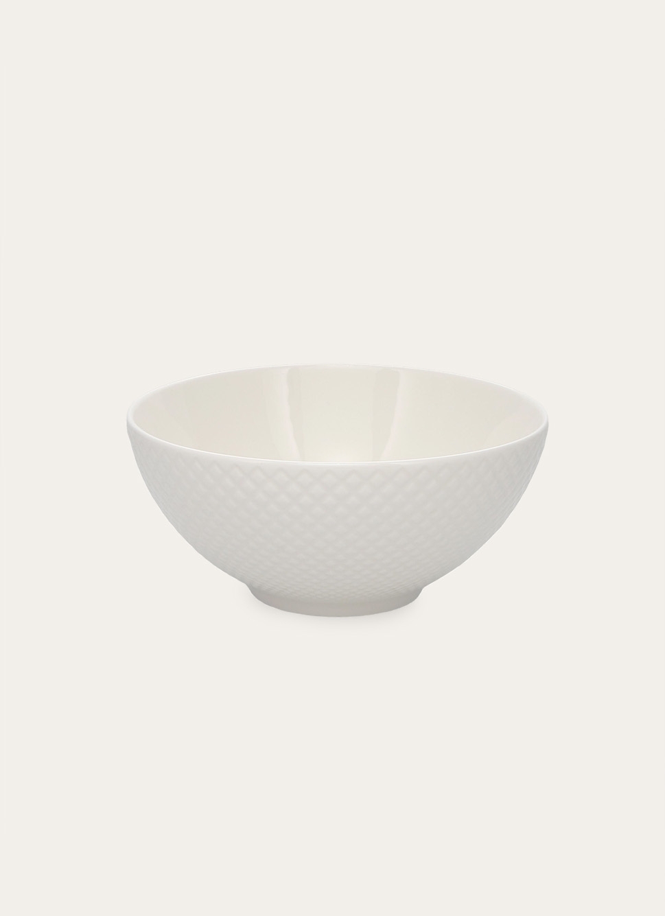 BOL EN PORCELAINE EMBOSS BLANC