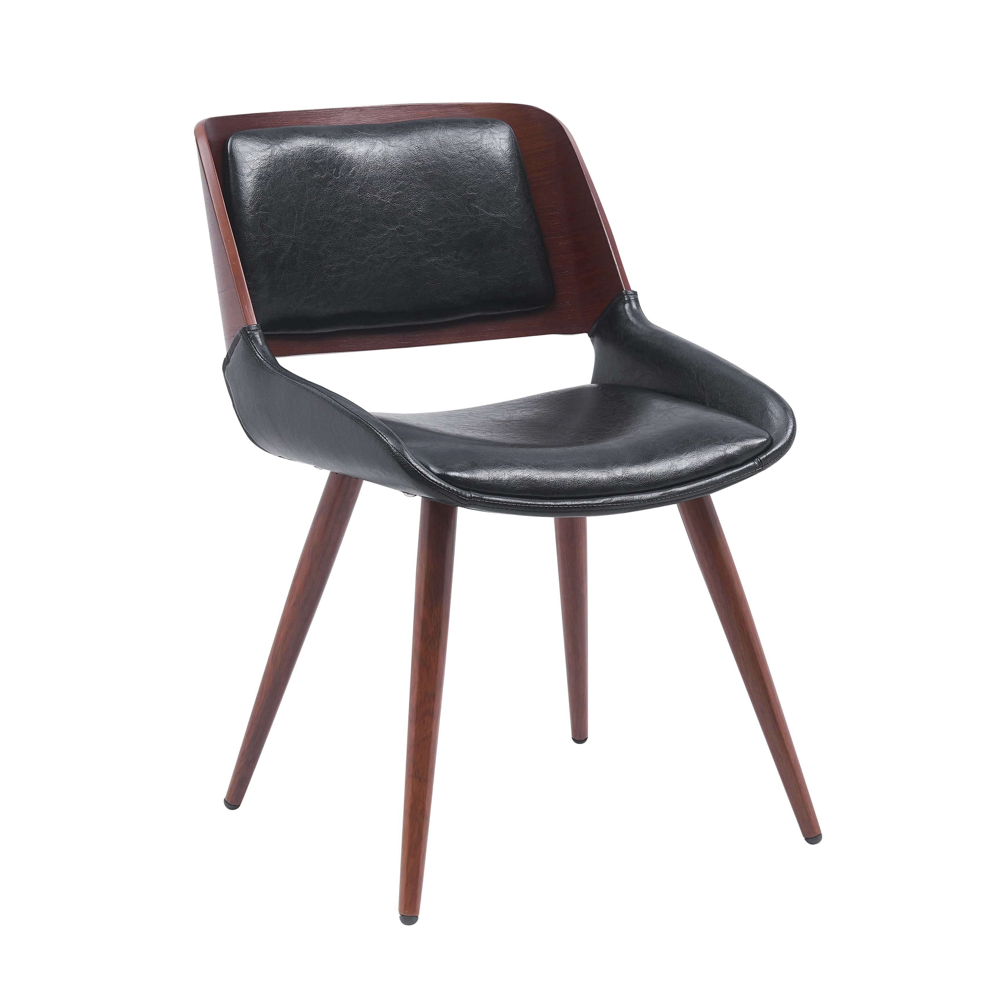 Porthos Home Basil Faux Leather Mid-Century Dining Chair