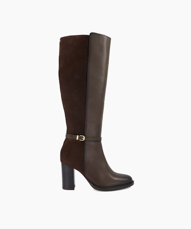 Secrets Brown - Heeled Knee-High Boots