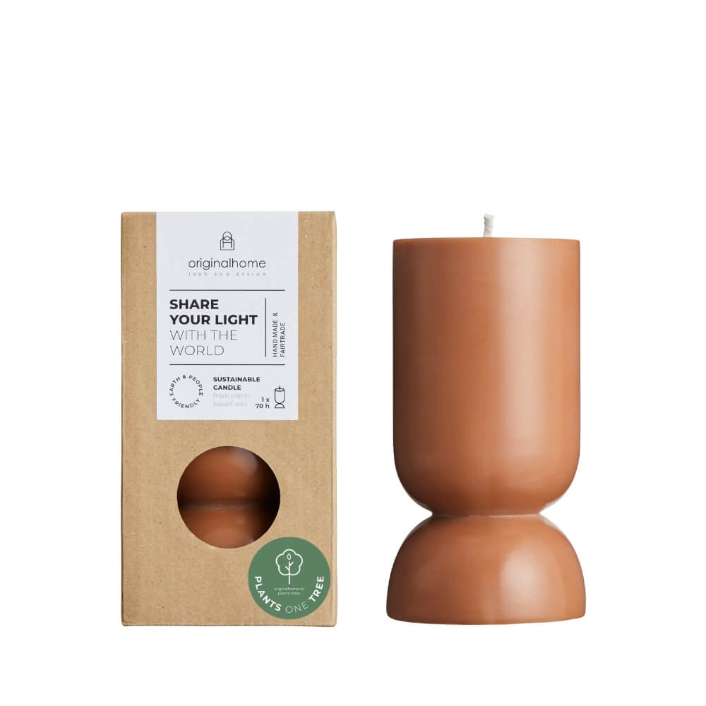Originalhome kaars organische vorm - camel - S