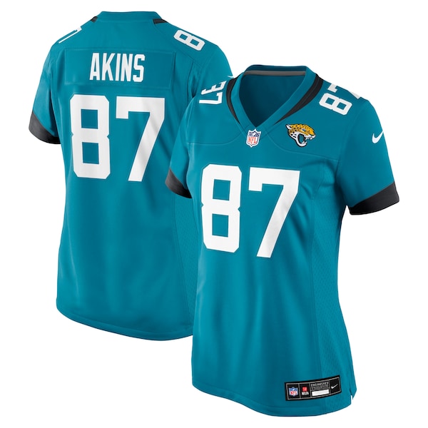 Jordan Akins Jacksonville Jaguars Nike Women's Team Game Jersey -  Teal