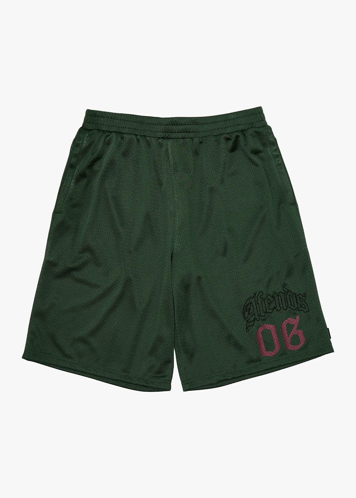 AFENDS Mens Zero Six - Basketball Short 22 - Pine