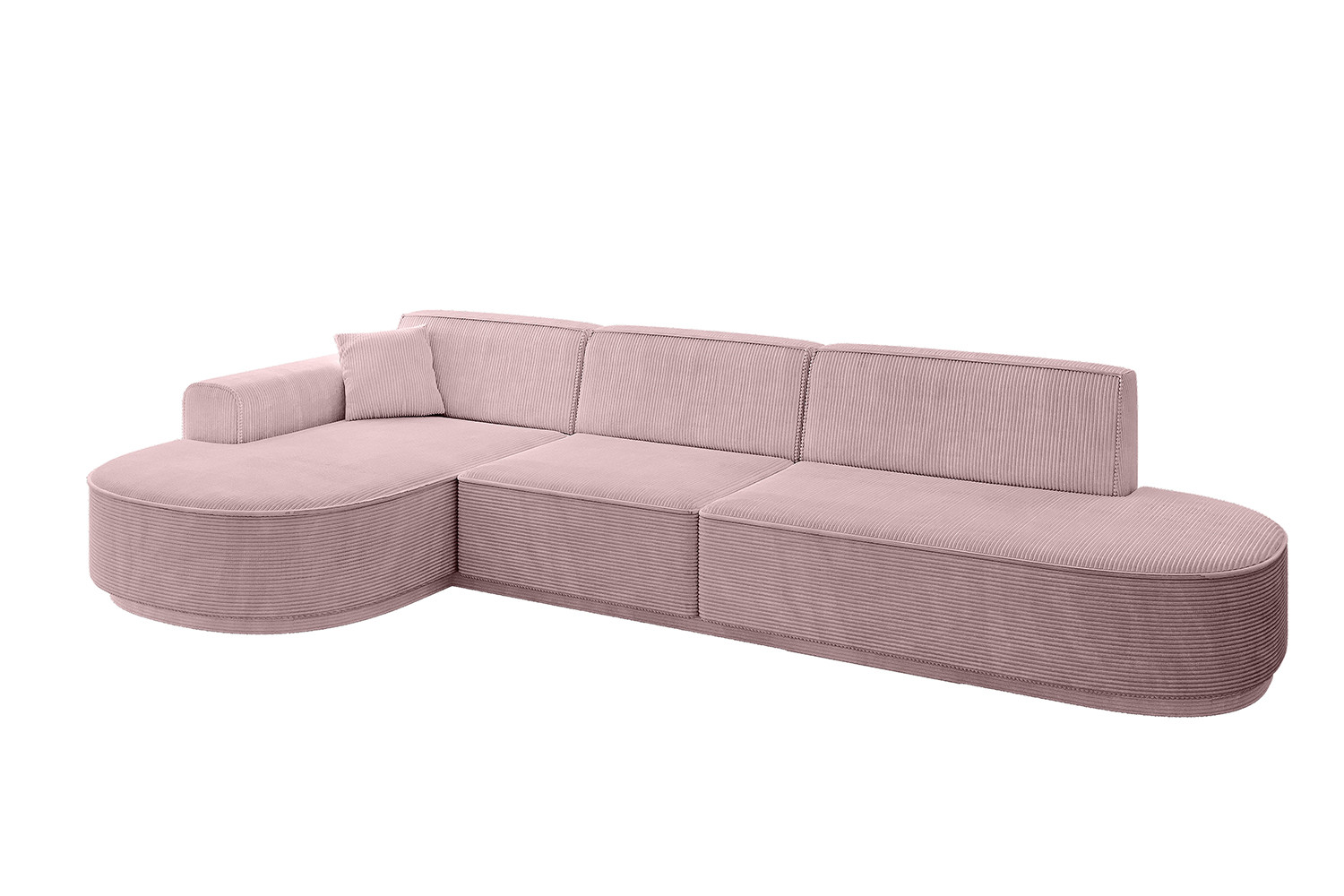 Narożnik lewostronne bez funkcji spania MARI-L2-v3 328x171x83 cm Różowy