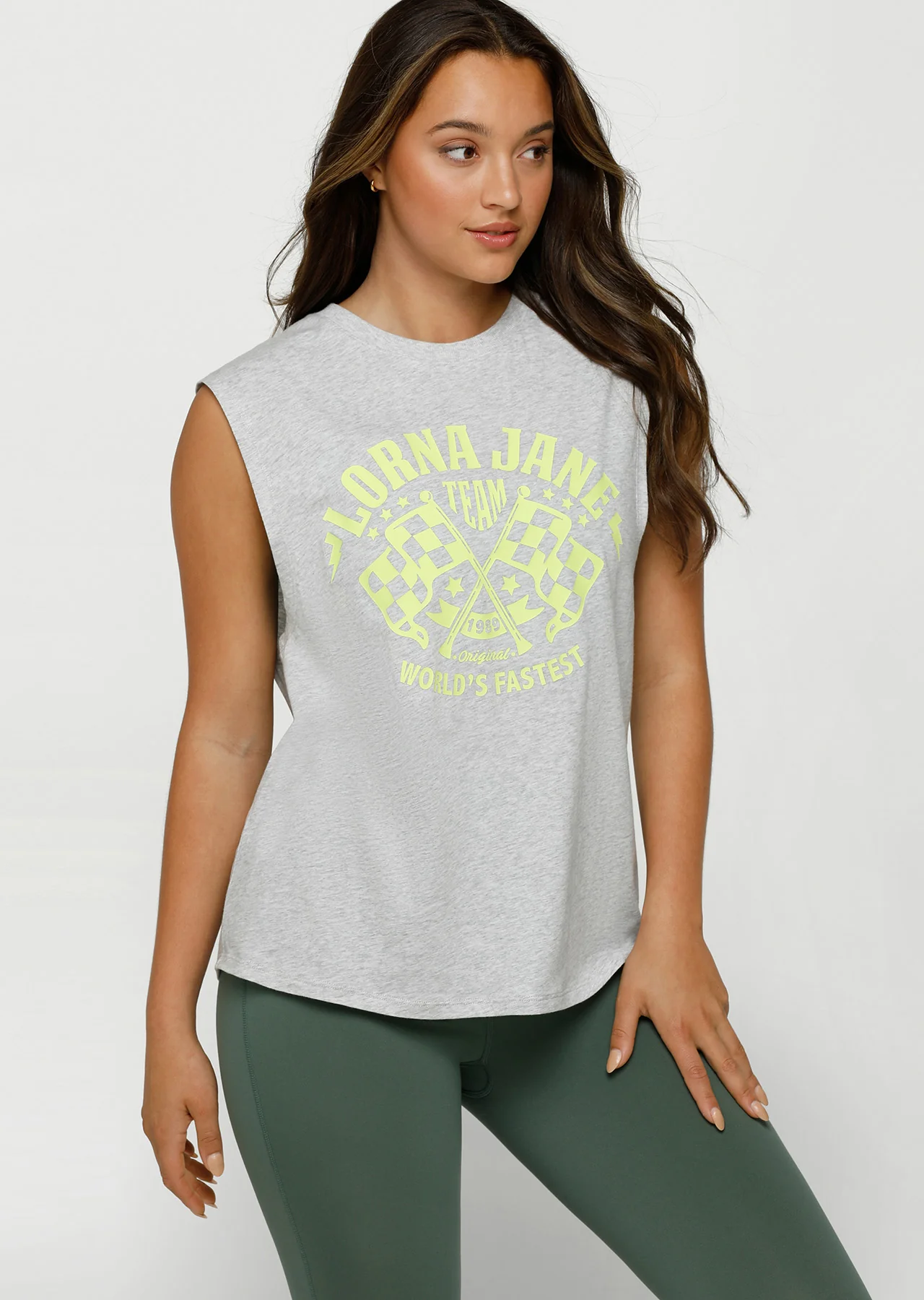 Speedway Boyfriend Muscle Tank