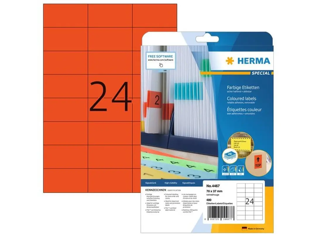 Etiketten 20er-Set Universal-Etiketten