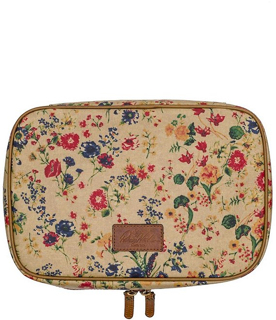 Prairie Rose Printed Hanging Toiletry Kit