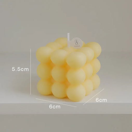 NNEOBA Handmade Aromatherapy Soy Wax Bubble Cube Candle
