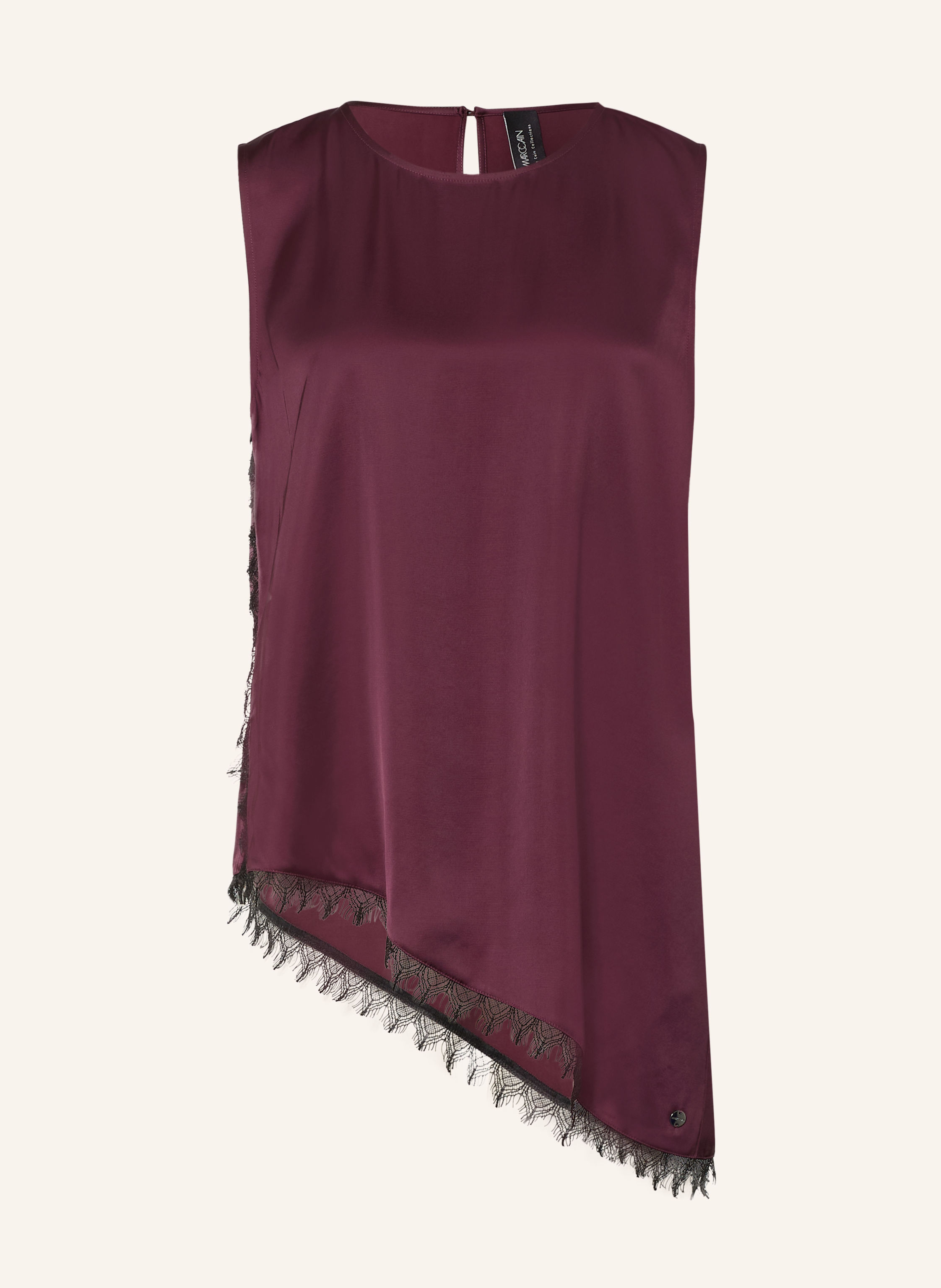 MARC CAIN Satintop mit Spitze